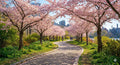 Cherry blossom avenue art download