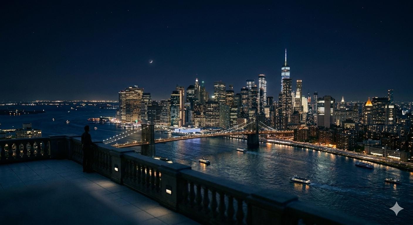 City Scape Night Time Stars Art Download