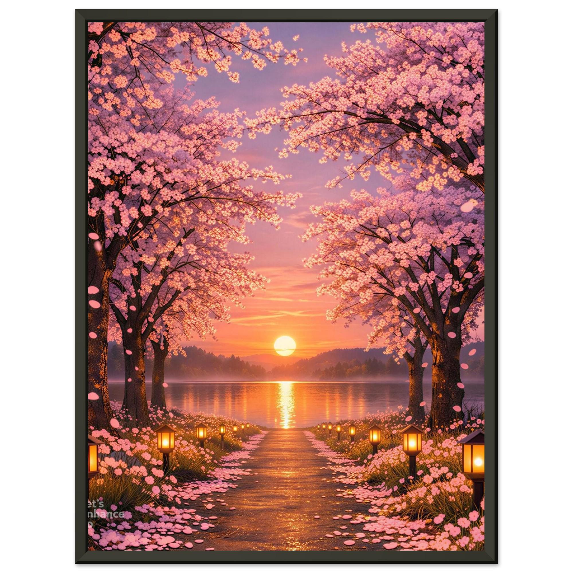 Classic Semi-Glossy Paper Metal Framed Poster